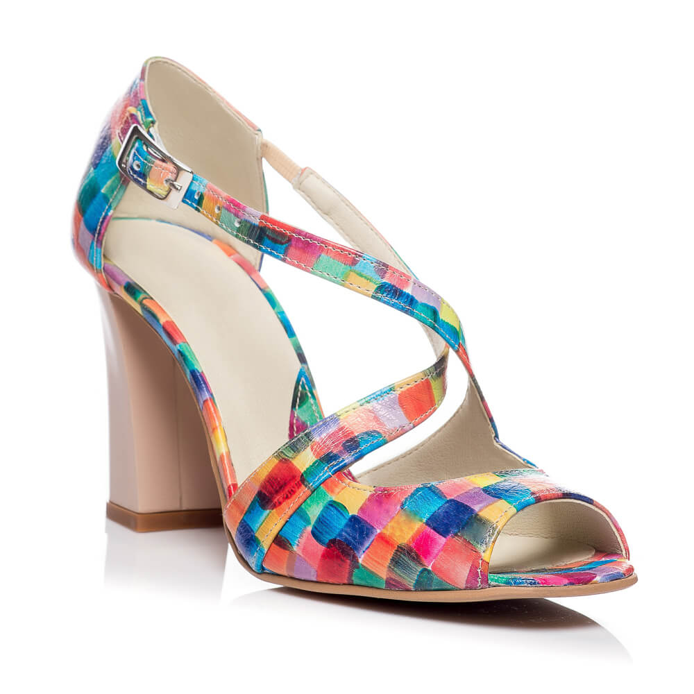 Sandale piele naturala Moni Picasso - Orice culoare