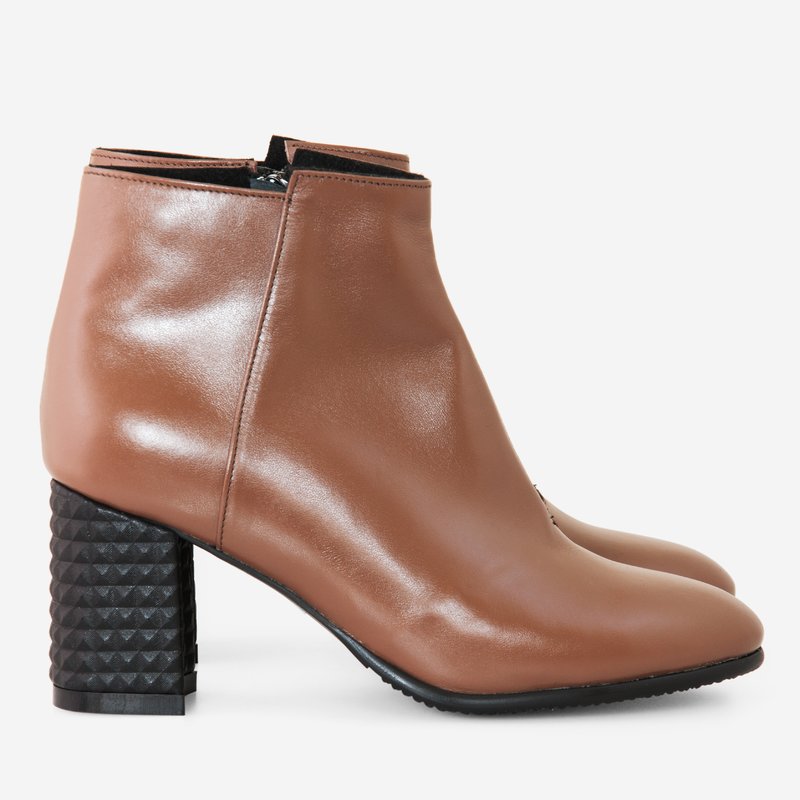 Botine Piele Capucino Feline D20 - orice culoare