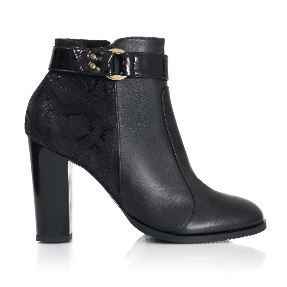Botine piele negru snake Atena T20 - orice culoa