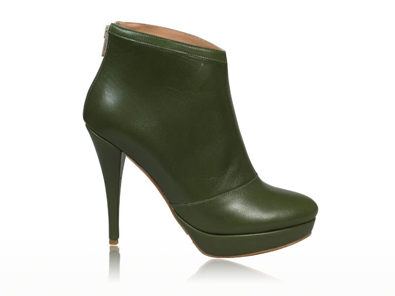 Botine dama piele Verde N 12 - disponibile pe orice culoare