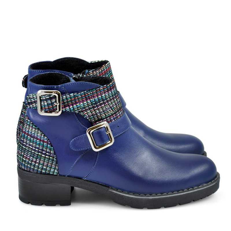 Ghete dama piele naturala bleumarin Delia D17 - orice culoare