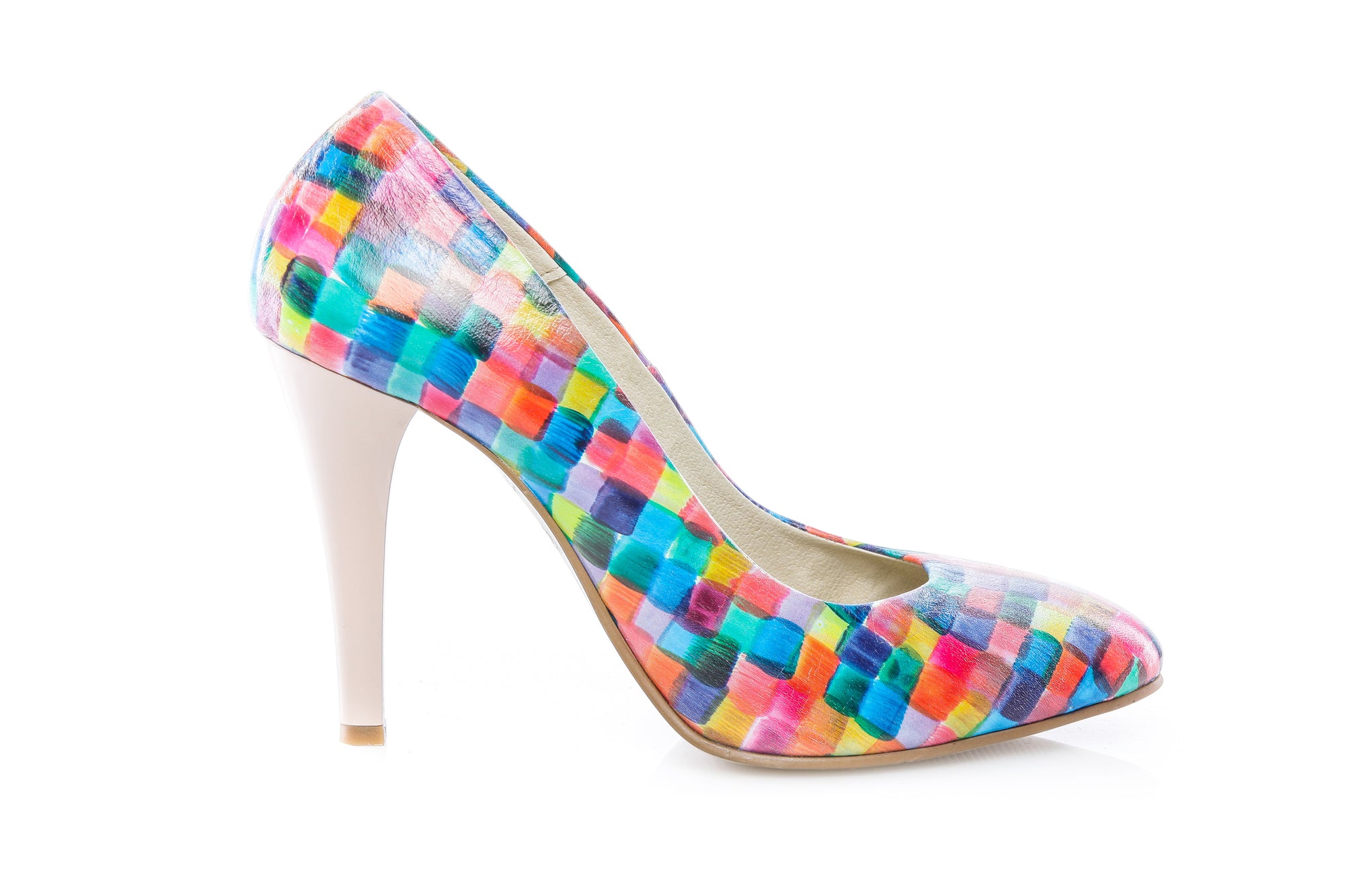 Pantofi Stiletto Multicolor piele naturala Casual -orice culoare