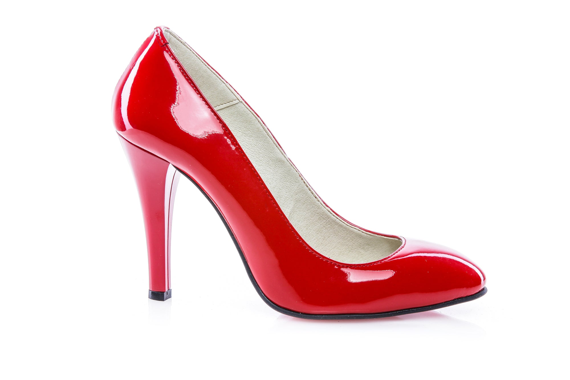 Pantofi Stiletto Rosu piele lacuita Casual -orice culoare