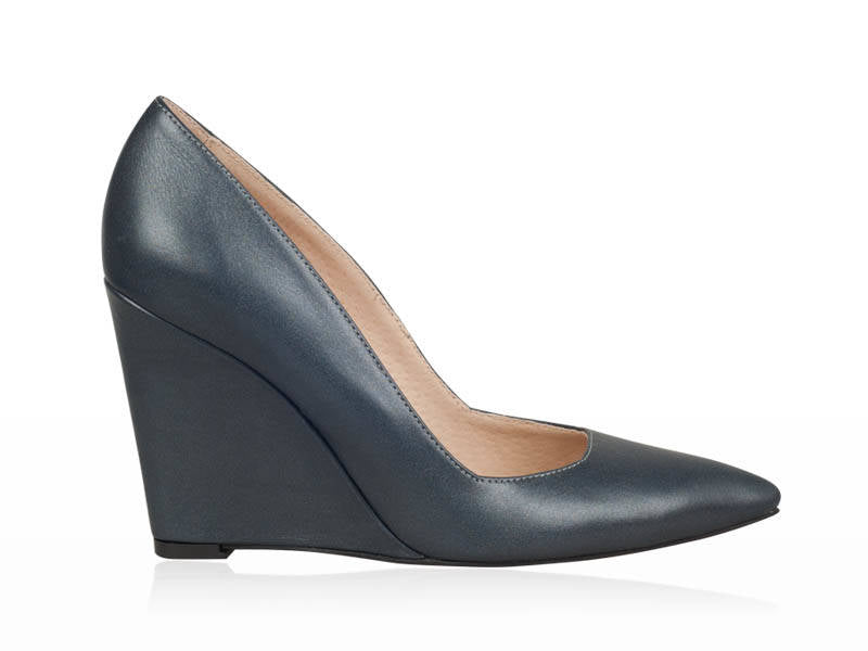 Pantofi Piele cu Platforma Negru N20 - orice culoare