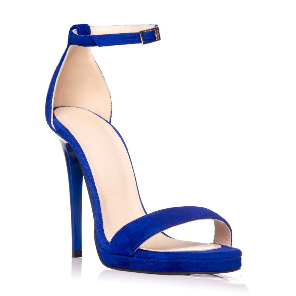 Sandale dama piele albastru electric Marlyn - Orice culoare