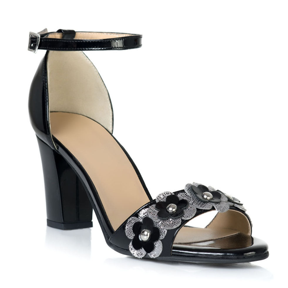 Sandale Lac Negru Flower Comod T3 - orice culoare