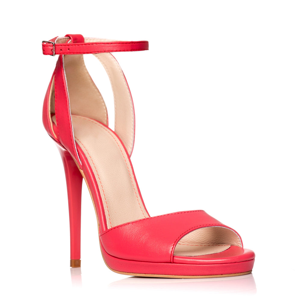 Sandale dama piele rosu Lola S2 - Orice culoare