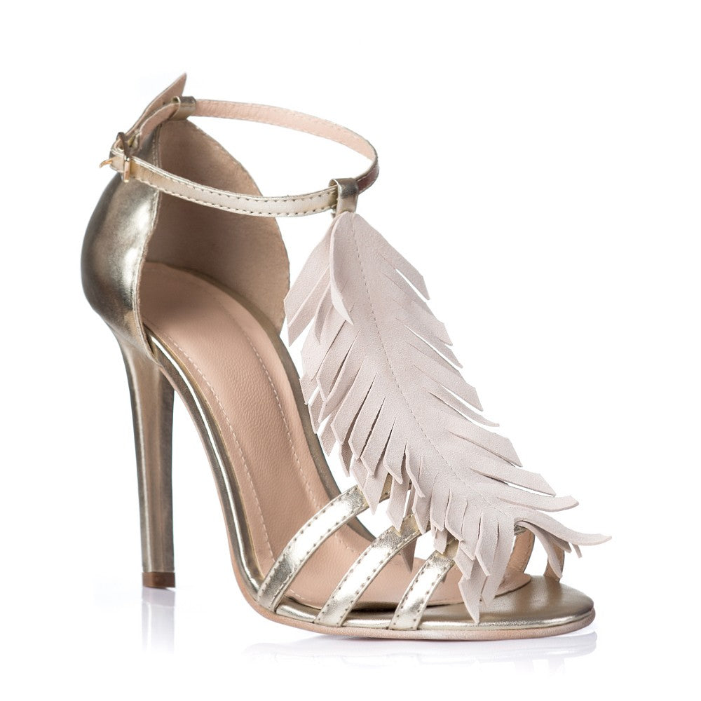 Sandale Dama Piele Argintiu Samantha F17 - orice culoare