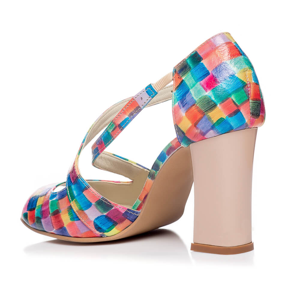 Sandale piele naturala Moni Picasso - Orice culoare