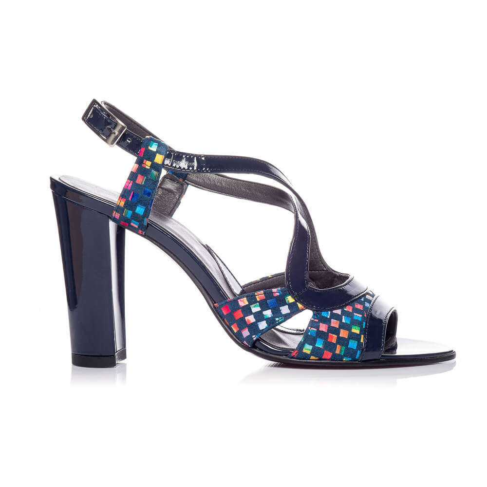 Sandale piele naturala Lore Mozaic - Orice culoare