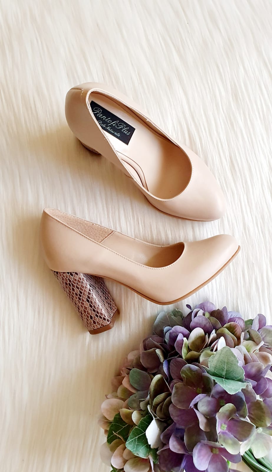 Pantofi Dama Piele Nude Floral Fabiola D12 - orice culoare