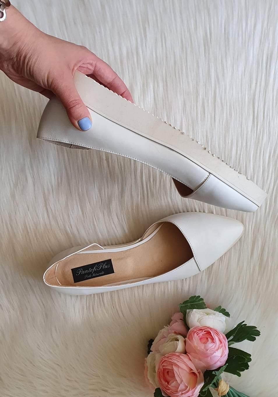 Balerini piele nude model Chloe N14 - orice culoare