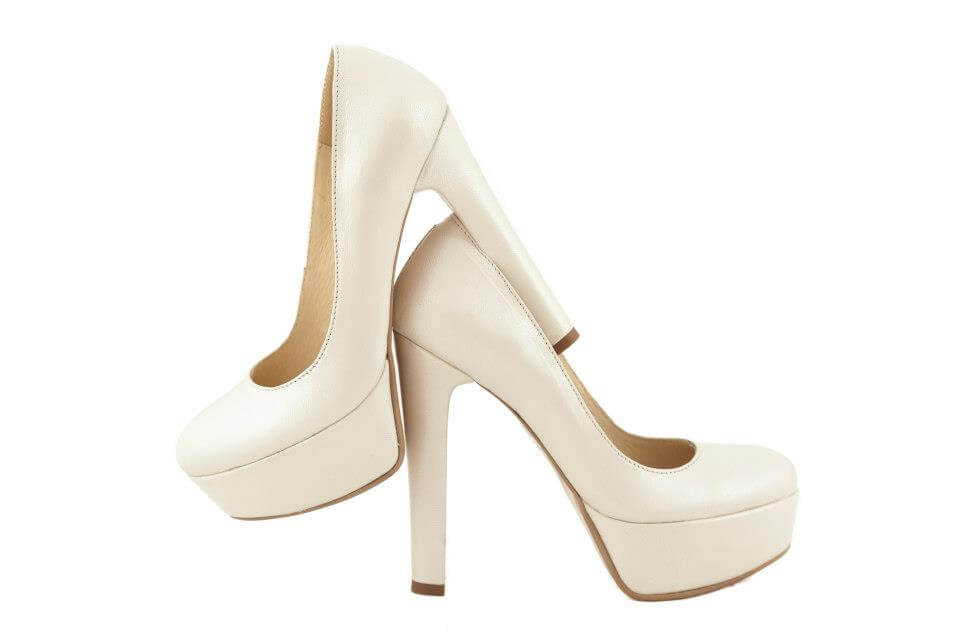 Pantofi Clara Crem  piele naturala- disponibili pe orice culoare