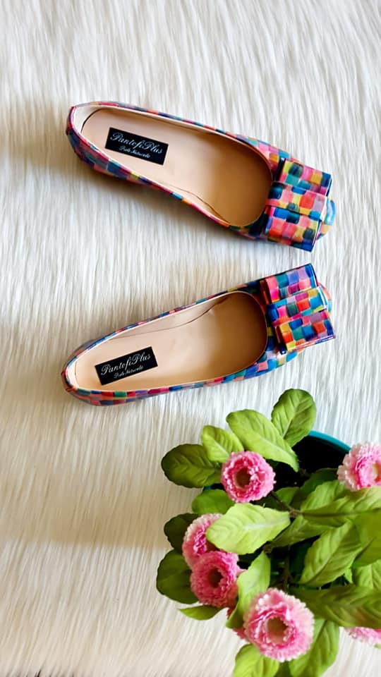 Balerini piele naturala Chic Alb Perforat disponibili pe orice culoare