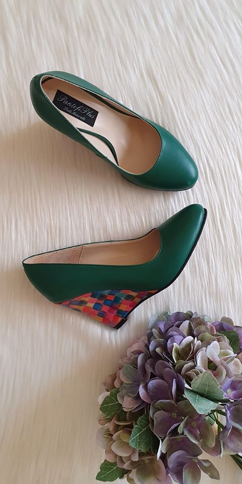 Pantofi cu Platforma Piele Color D10 - orice culoare