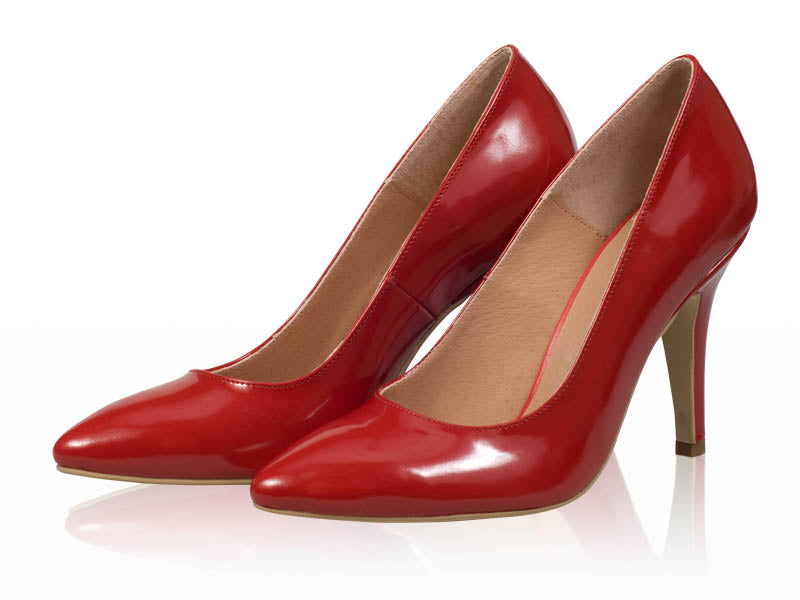 Pantofi stiletto piele rosu N7 - orice culoare