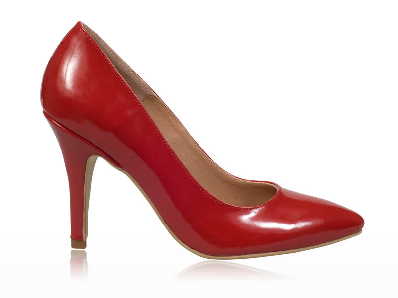 Pantofi stiletto piele rosu N7 - orice culoare