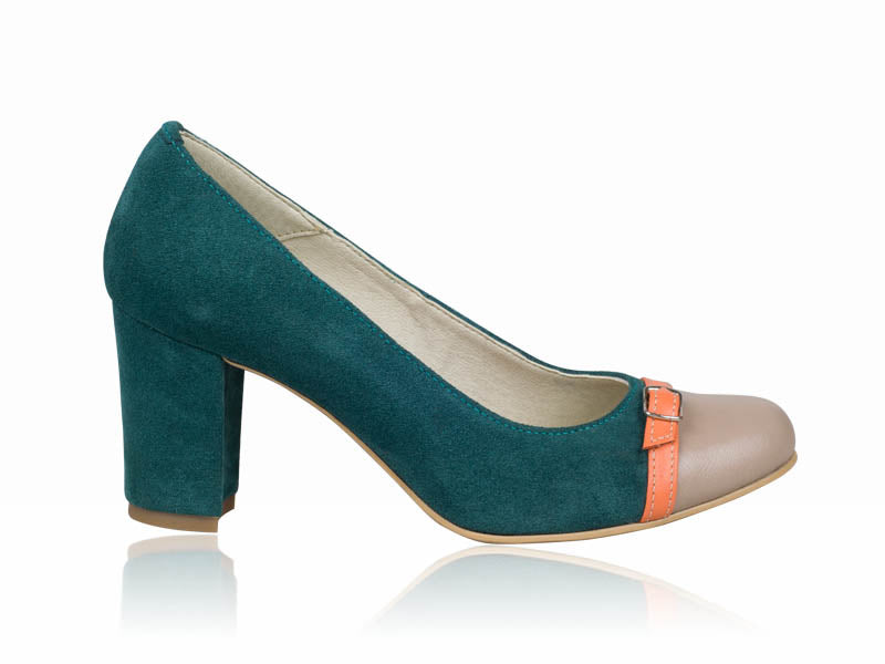 Pantofi dama piele verde P3  - orice culoare