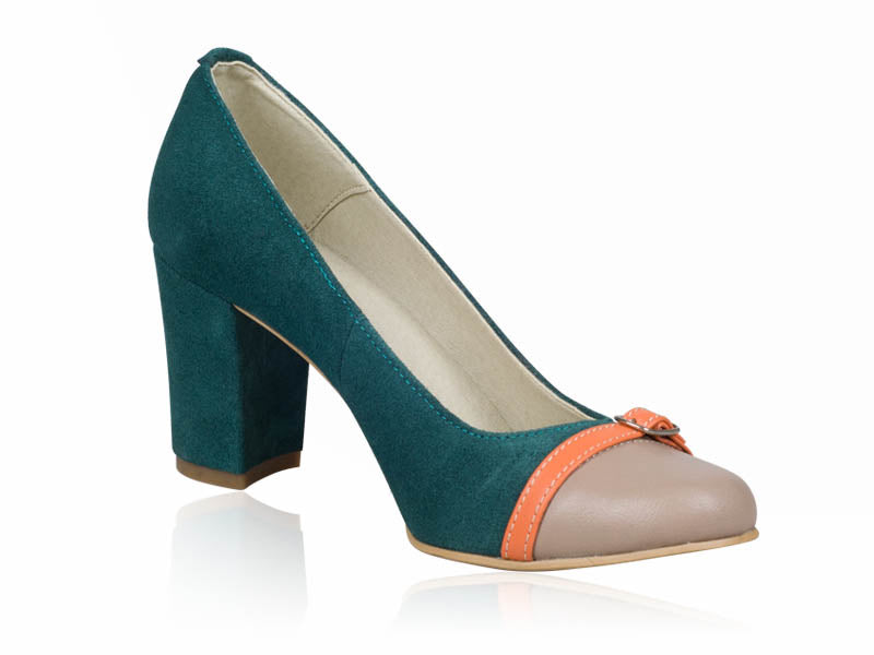 Pantofi dama piele verde P3  - orice culoare