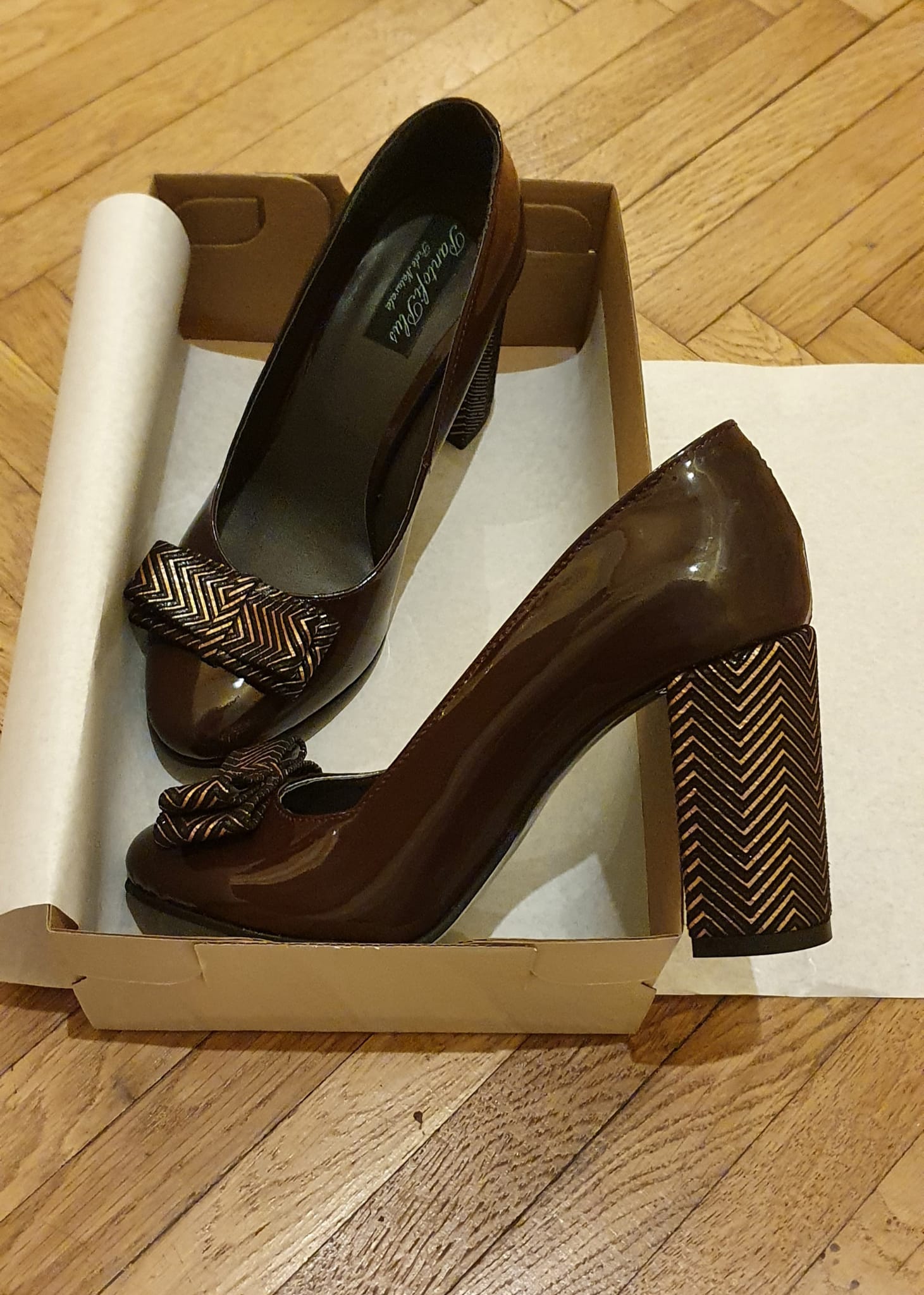 Pantofi Lac Rosu Fundita Milen V52 - orice culoare