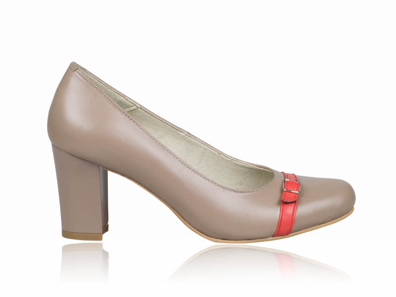 Pantofi dama piele capucino P3  - orice culoare