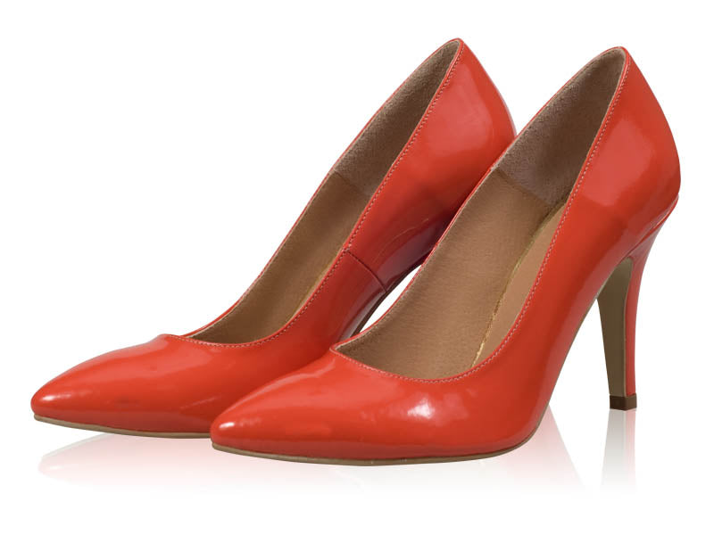 Pantofi stiletto piele corai N7 - orice  culoare