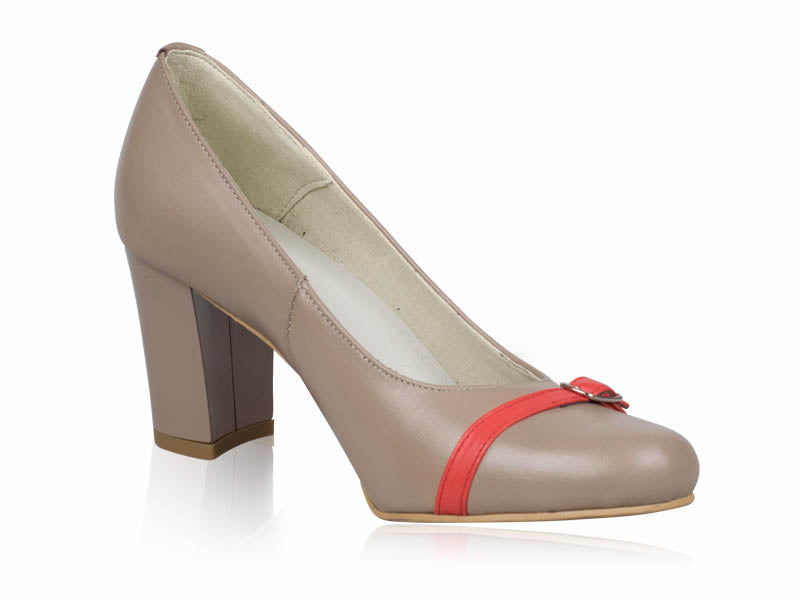 Pantofi dama piele capucino P3  - orice culoare