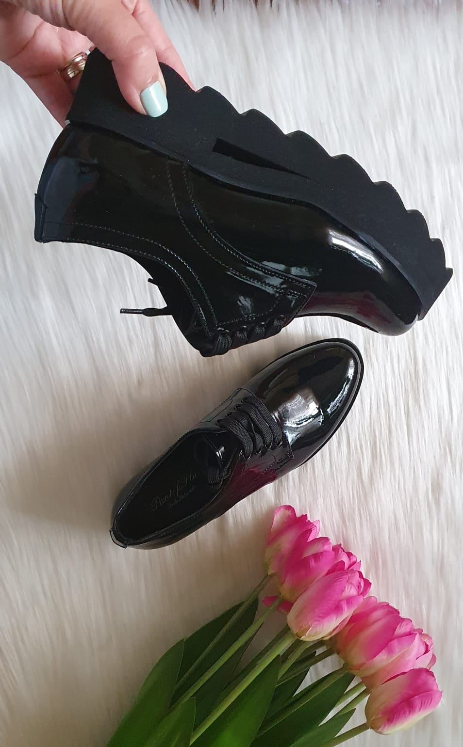 Pantofi Dama Piele Floral Clare T3  - orice culoare