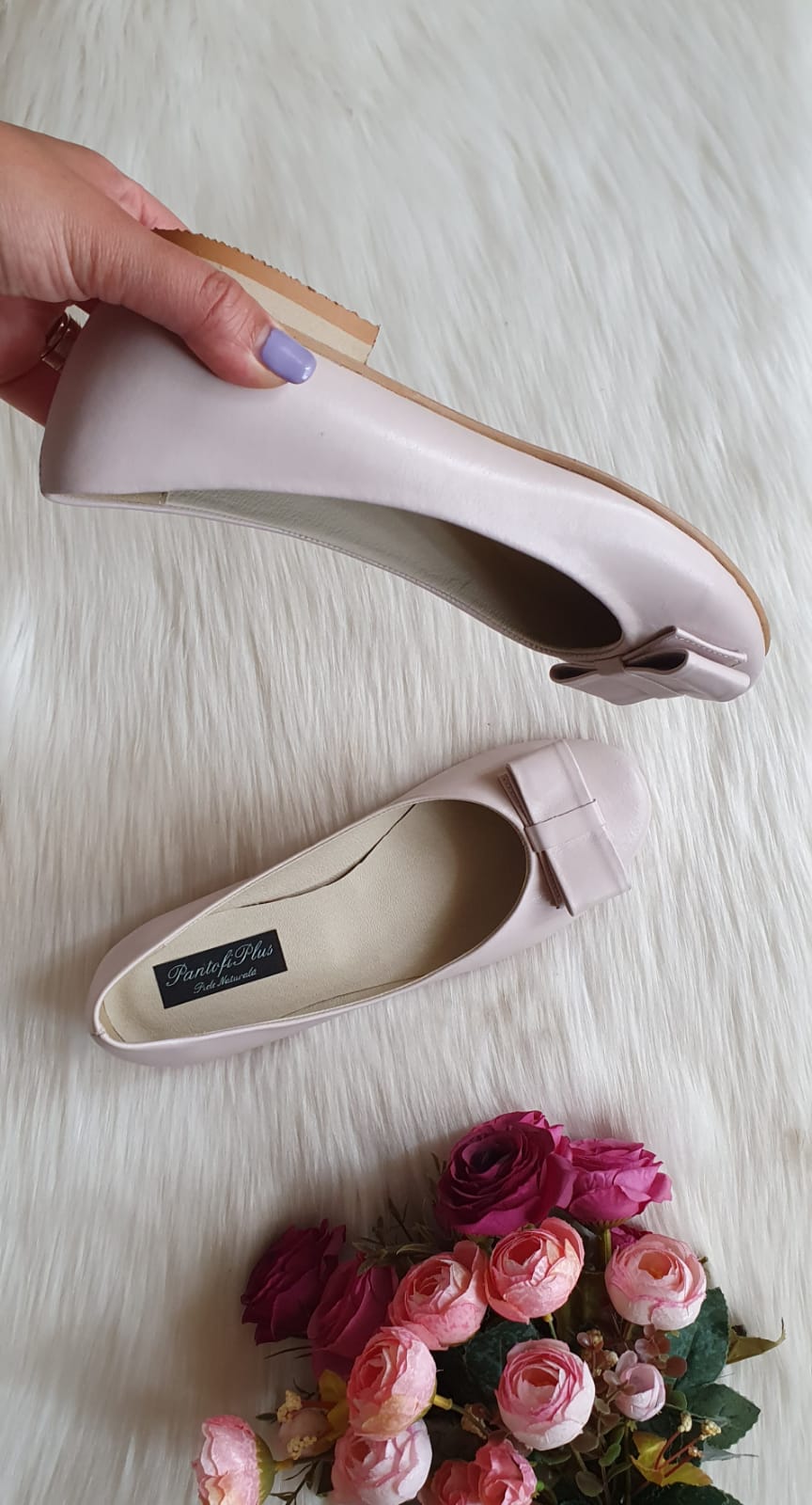 Balerini piele naturala Chic Nude disponibili pe orice culoare