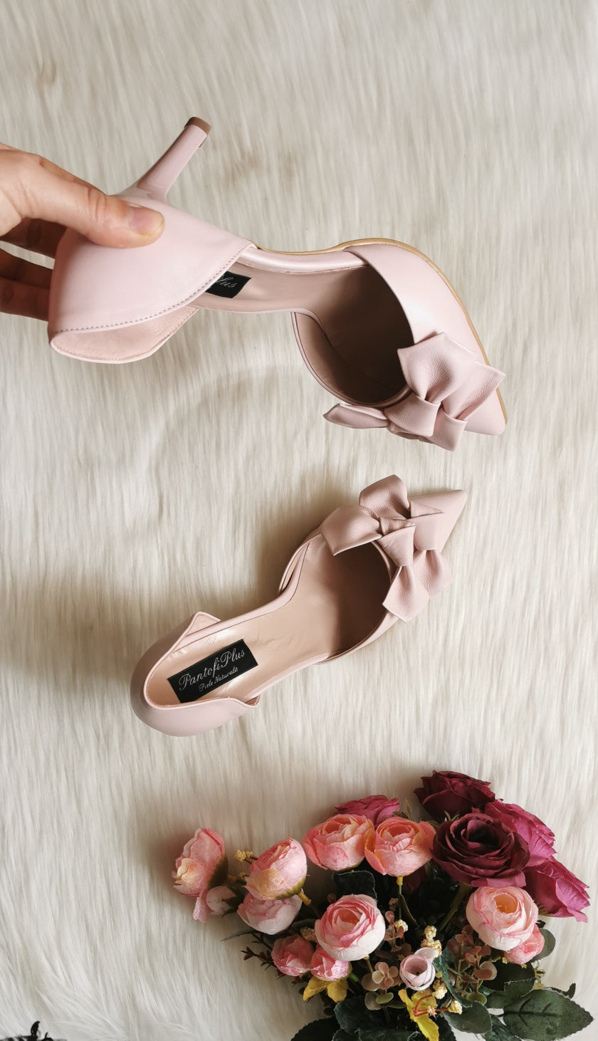 Pantofi Piele Stiletto Pretty Verde C36 - orice culoare