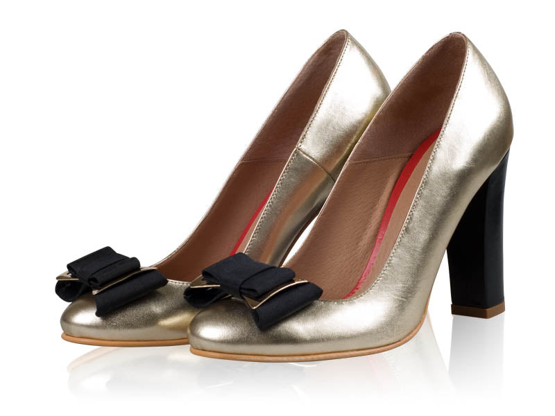 Pantofi dama piele Auriu N1  - orice  culoare
