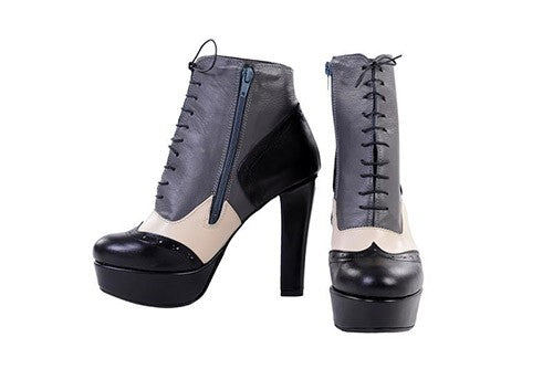 Botine Foxy cu siret piele naturala orice culoare trio