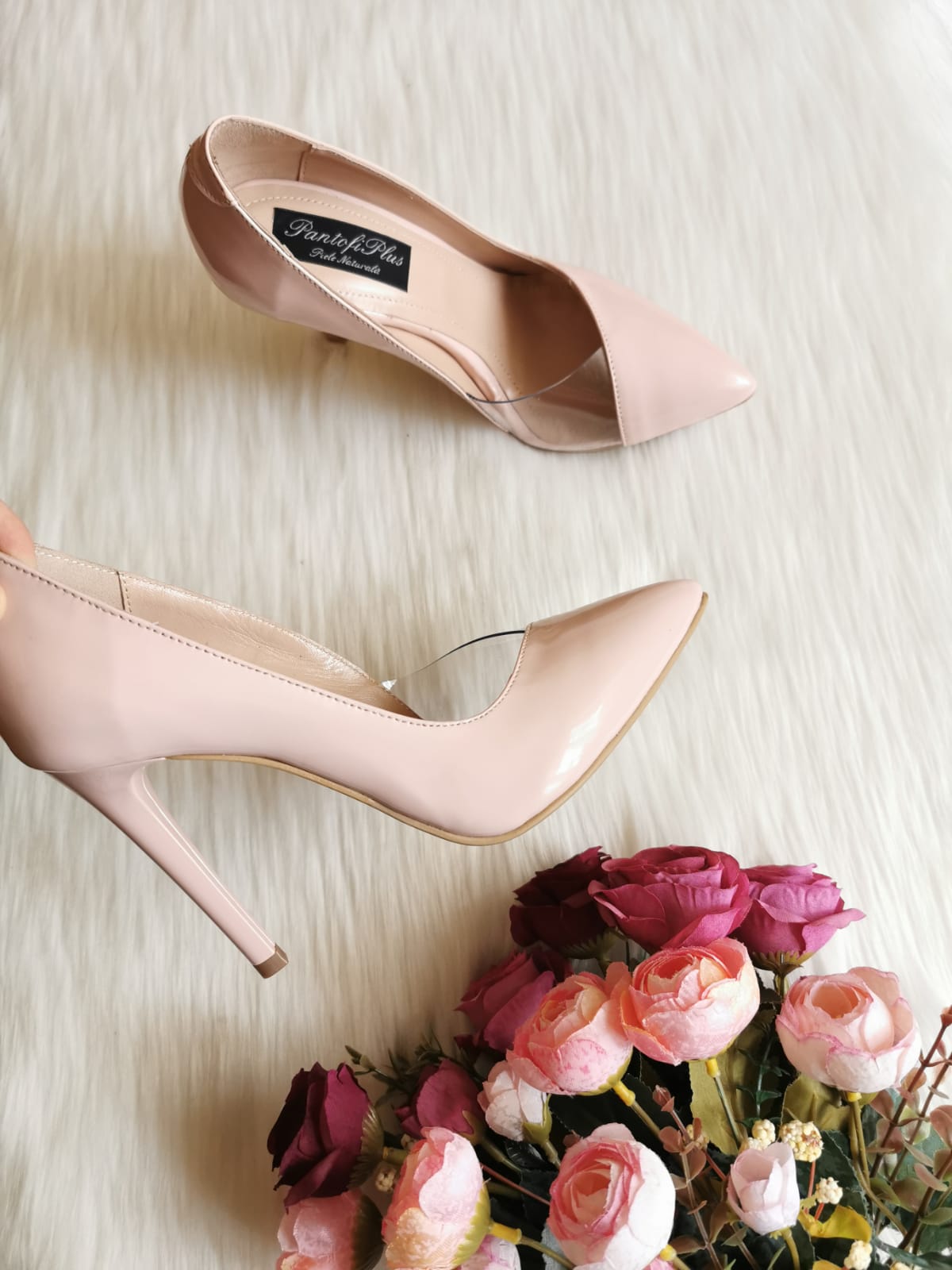 Pantofi Stiletto Lila Banda Silicon L40 - Orice Culoare