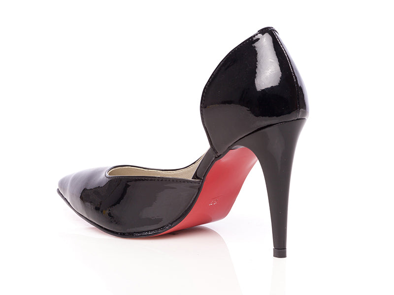 Pantofi piele lacuita stiletto decupat P2 - orice  culoare