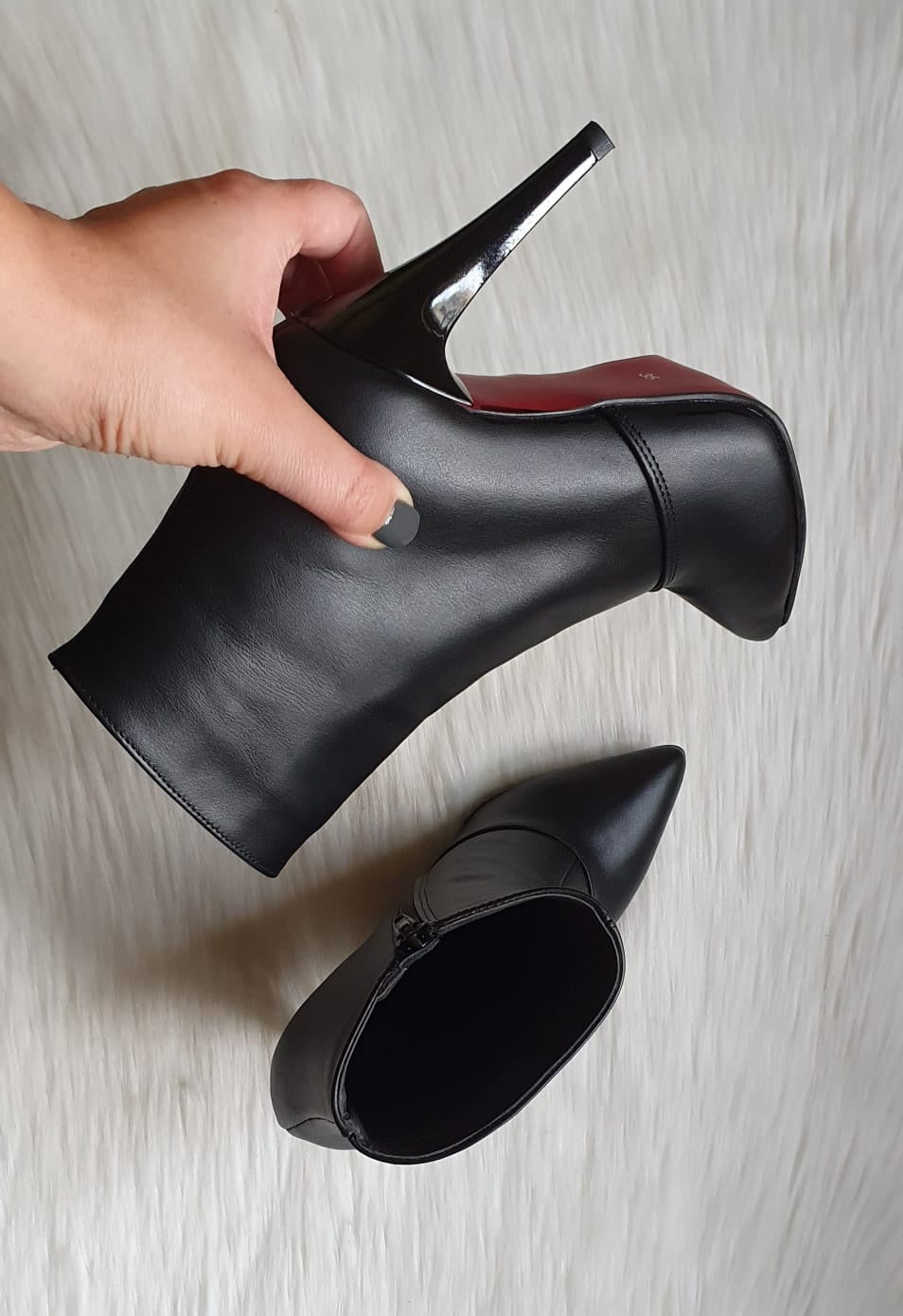 Botine dama cu toc V9 piele naturala - orice culoare