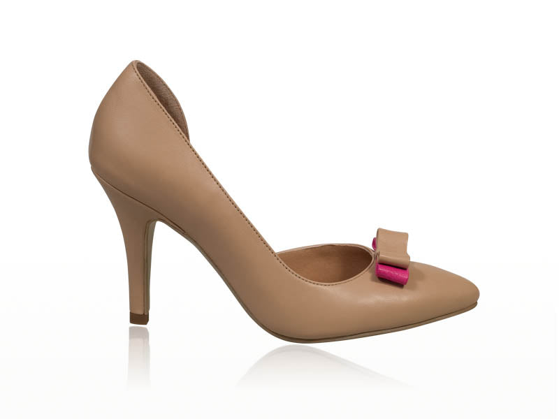 Pantofi piele stiletto decupat N7 - orice  culoare