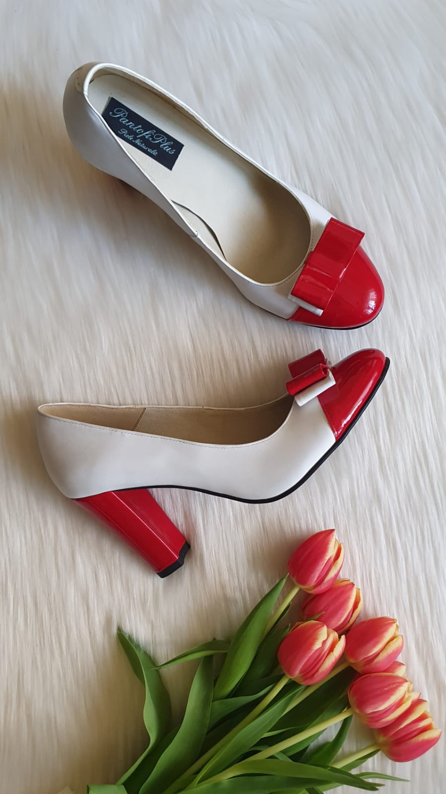 Pantofi dama piele V6 Rosu - disponibili pe orice culoare