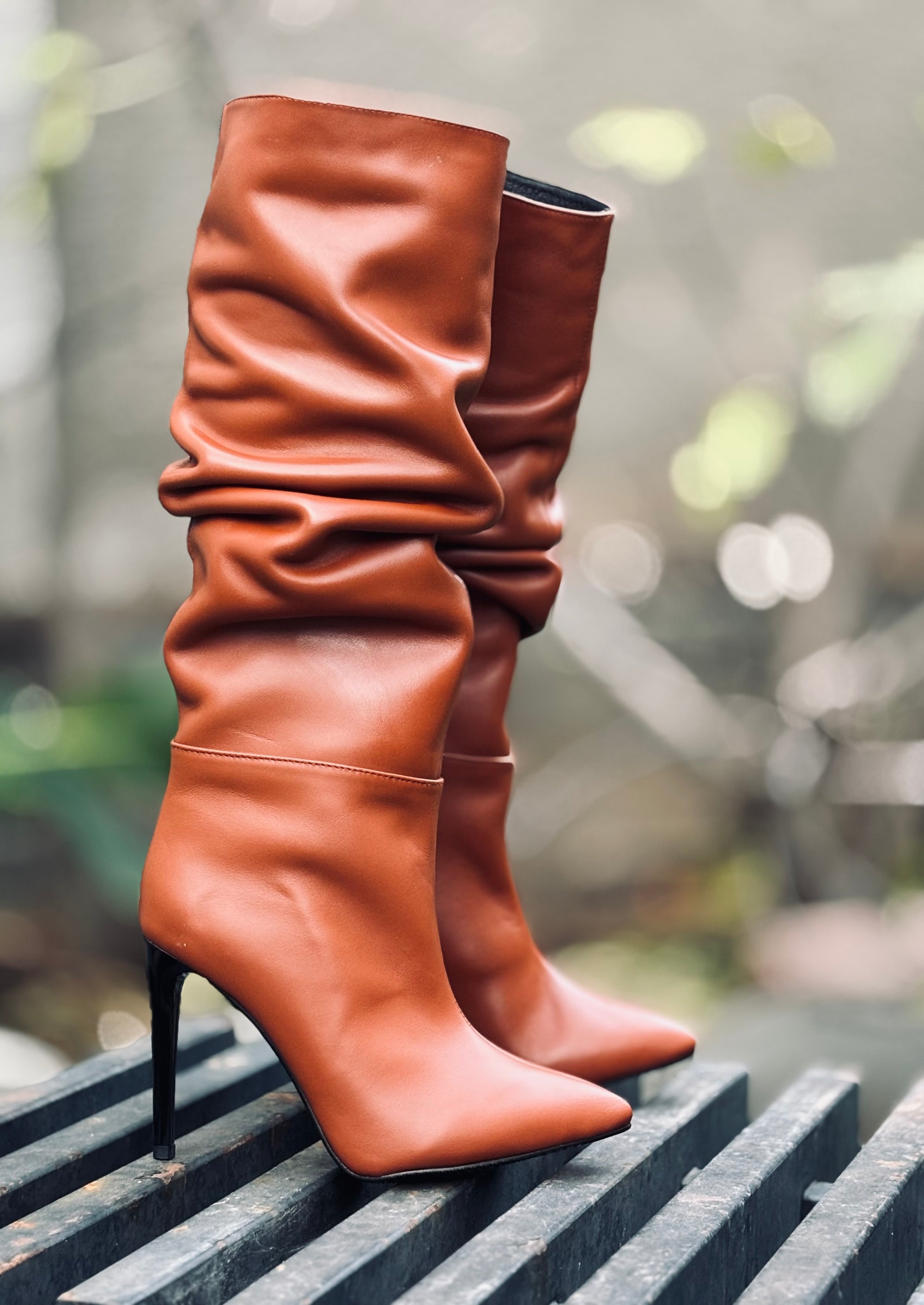 Cizme Stiletto Fronsate Piele Naturala  S7 - orice culoare