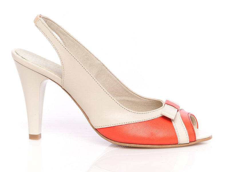Pantofi piele P22 Crem - orice culoare