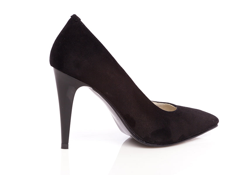 Pantofi piele intoarsa stiletto decupat P2 - orice culoare