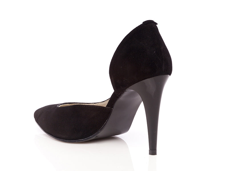 Pantofi piele intoarsa stiletto decupat P2 - orice culoare
