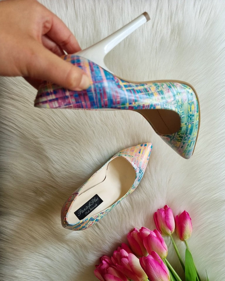 Pantofi Stiletto Piele Rosu Very Chic  - disponibili pe orice culoare