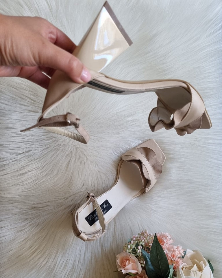 Sandale Piele Intoarsa Nude Amaya C21  - orice culoare