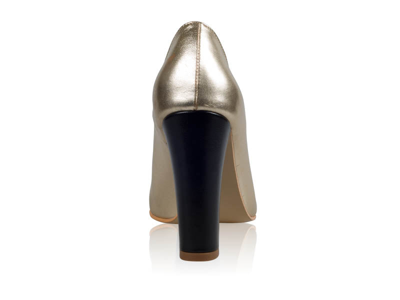 Pantofi dama piele Auriu N1  - orice  culoare