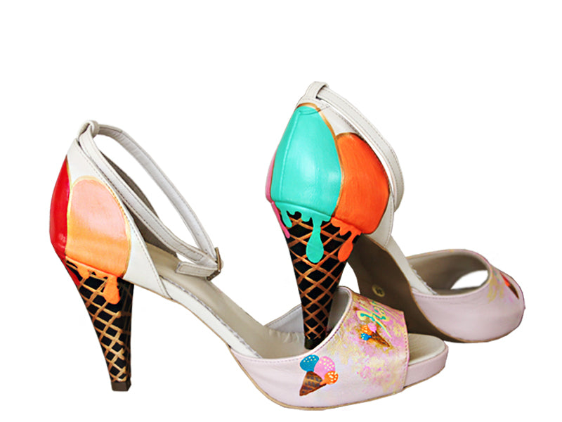 Sandale pictate manual Ice Cream - Orice culoare