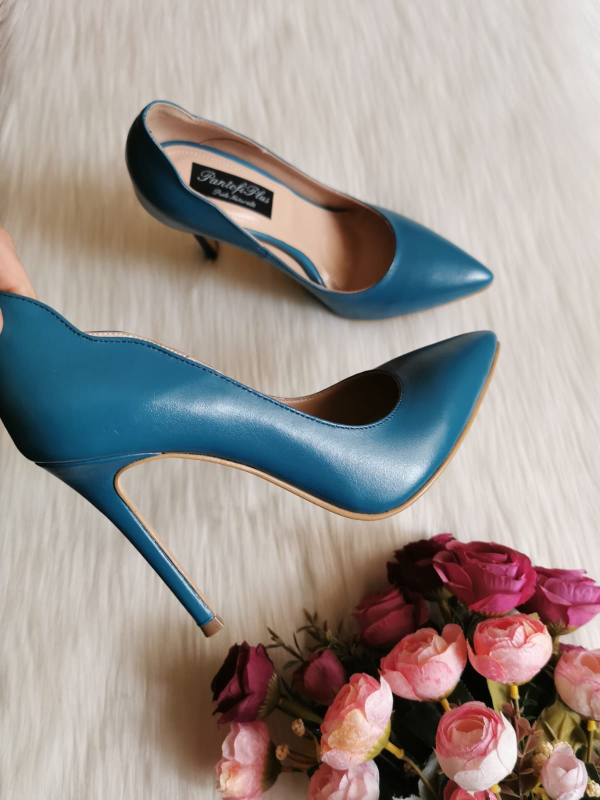 Pantofi Stiletto Albastru Electric Anabel L17- orice culoare
