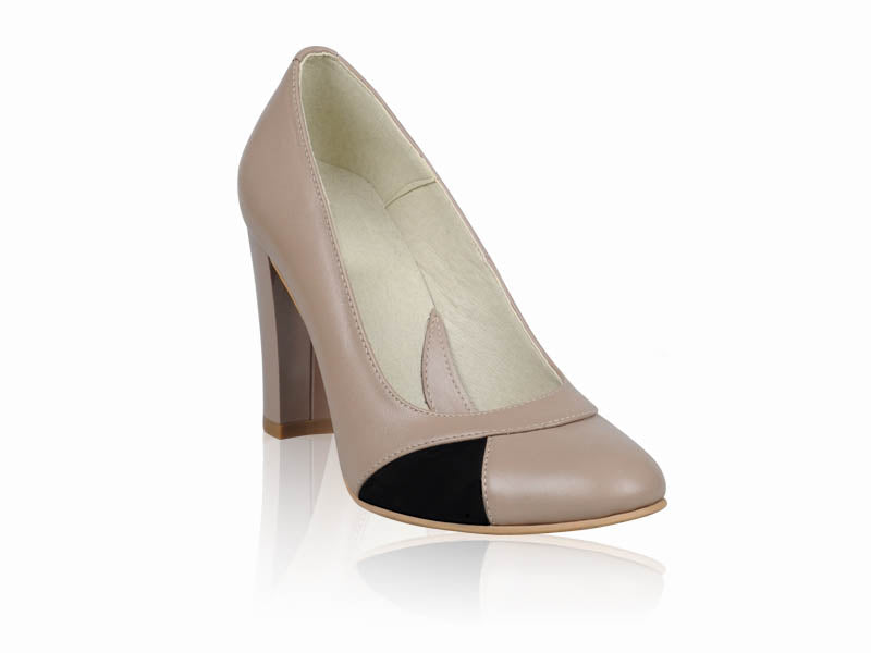 Pantofi dama piele office capucino P8 - orice  culoare