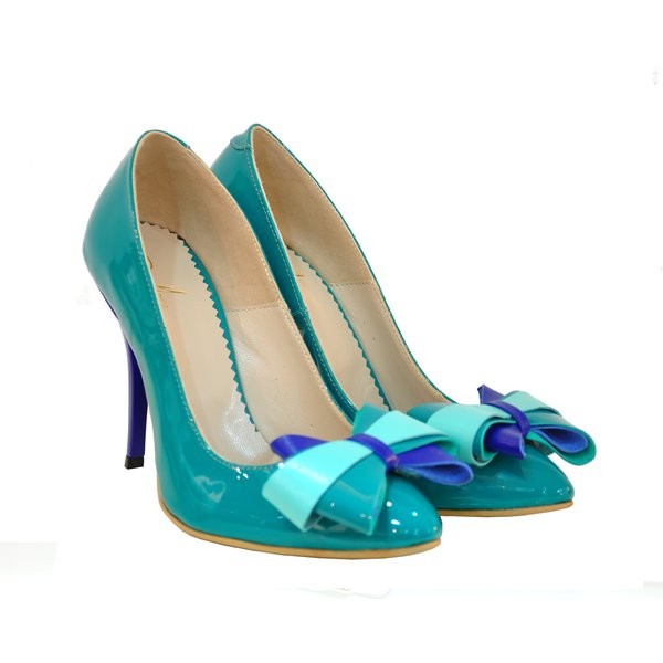 Pantofi piele stiletto Funda Smarald D17