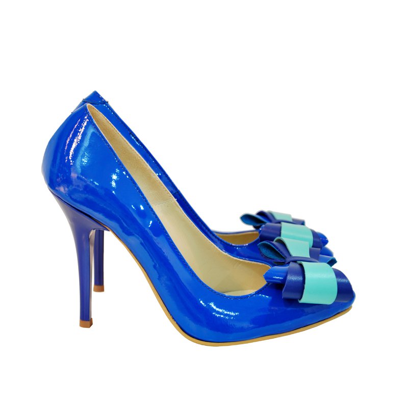 Pantofi piele stiletto Funda Smarald D17