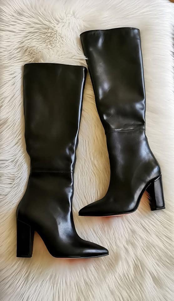 Cizme Piele Imprimeu Sarpe Verde Lia M1- orice culoare